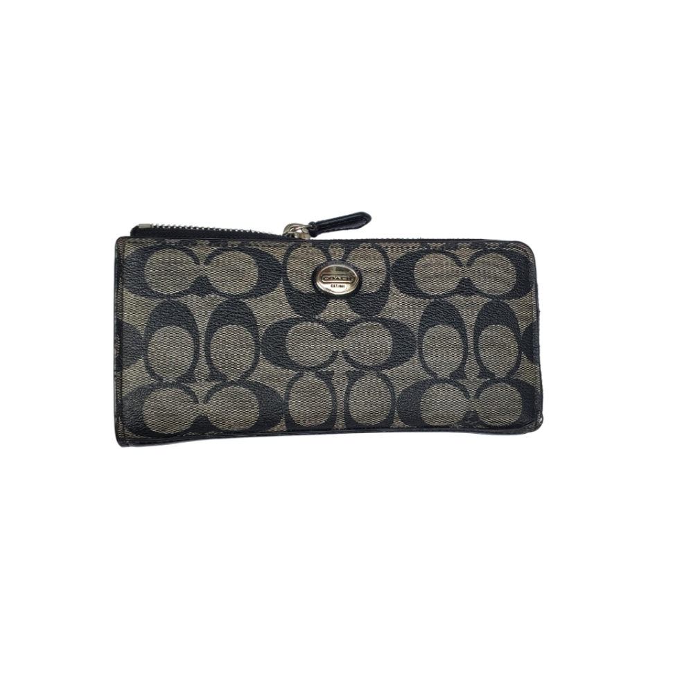 Coach Signature C full zip wallet
